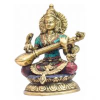 Pure Divine Goddess Saraswati Figurine