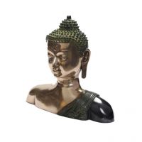 Pure Divine Meditating Buddha Bust
