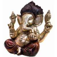 Pure Divine Sitting Chaturbhuja Shree Ganesha