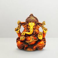 Pure Divine Sitting Ganesha Red