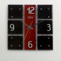 Safal Quartz Bold Beauty Wall Clock Black And Red