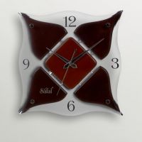 Safal Quartz Four Dome Beauty Wall Clock Black And Brown