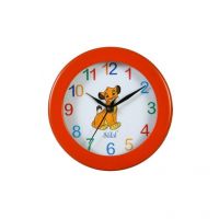 Safal Quartz Lion Cub Orange Wall Clock