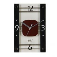Safal Quartz Wall Clock White & Brown