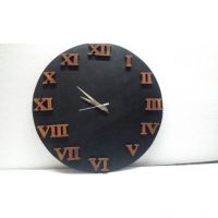 Shilp Black & Copper Foiling Clock