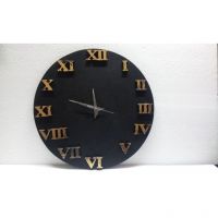 Shilp Black & Gold Foiling Clock