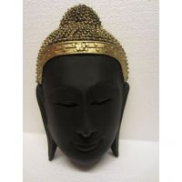 Shilp Buddha Mask Black And Golden