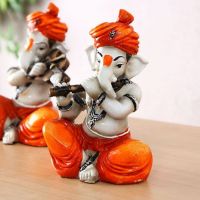 Shilp Ganesha Musician Multicolor