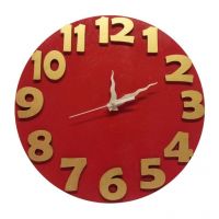 Shilp Numbers Embossed Wall Clock