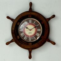 Tu Casa Ship Wheel Wall Clock