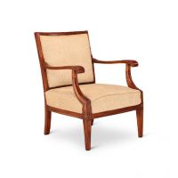 Tube Style Esther Chair Walnut And Beige