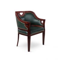 Tube Style Frannie Chair Green And Wenge