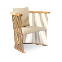 Tube Style Harp Chair Gold
