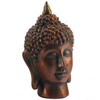 Aapno Rajasthan Copper Finish Rich Look Buddha Showpiece