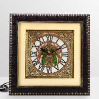 Aapno Rajasthan Parrot Motif Marble Wall Clock