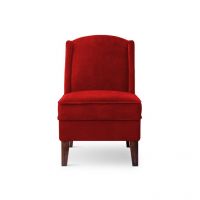 Afydecor Chenaya Single Seater Sofa Red