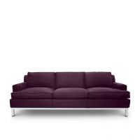 Afydecor Covington Three Seater Sofa Purple