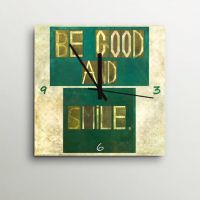 ArtEdge Be Good And Smile Wall Clock