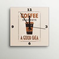 ArtEdge Coffee Is A Good Idea Wall Clock