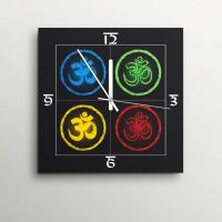 ArtEdge Colorful Four Om Wall Clock