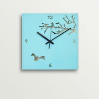 ArtEdge Elegant Blue Flying Bird Laser Cut Work Wall Clock