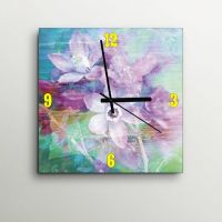 ArtEdge Flower Grunge Wall Clock