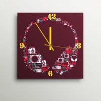 ArtEdge Grunge Headphones Wall Clock