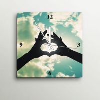 ArtEdge Hand Heart Wall Clock