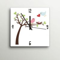 ArtEdge Love Birds On Tree Wall Clock