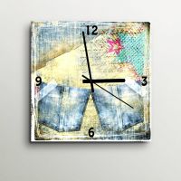 ArtEdge Rugged Denim Wall Clock