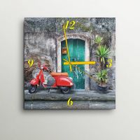 ArtEdge Vintage Scooter Wall Clock