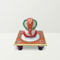 Chitra Handicraft Marble Chowki Ganesh