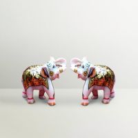 Chitra Handicraft Marble Elephant Pair For Decoration