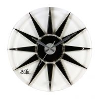 Safal Quartz Wall Clock White & Black