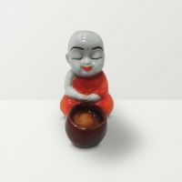 Shilp Sitting Monk Tea Light Holder