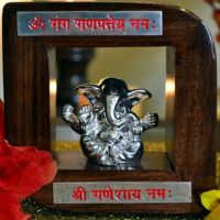 AG Ganesha In Wooden Frame