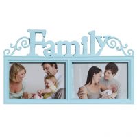 Aapno Rajasthan Stylish Sky Blue 2 Pictures Collage Photo Frame