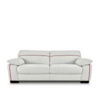 Afydecor Warner Three Seater Sofa White