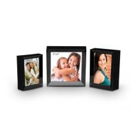 Elegant Arts And Frames Metallic Photo Frame Black 3 Pcs