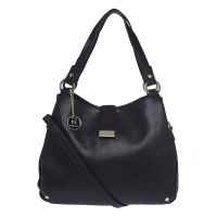 Handbags for Women by Fur Jaden, Black Colour Branded Ladies Shoulder Purse with Sling