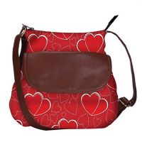 White Heart Red Pattern obo, Ethnic Hobo Bag, Aztec Hobo Bag, Native Style Bag, Large Hobo Bag, Zipper Closure...