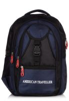 American Traveller 15 Inches Blue Backpack