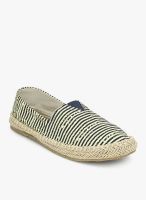 Famozi Blue Espadrille Striped Loafers