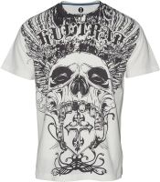 Huetrap Graphic Print Men's Round Neck White T-Shirt