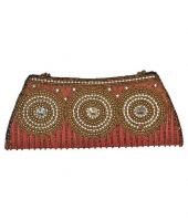 Miswish Maroon Designer Clutch For Women