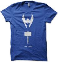 Rawpockets Graphic Print Men's Round Neck Blue T-Shirt
