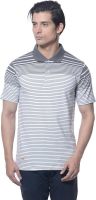 Carve Striped Men's Polo Neck Grey T-Shirt