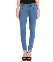 Flyjohn Skinny Fit Women's Blue Jeans