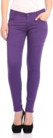 Flyjohn Skinny Fit Women's Purple Jeans