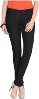 Ganga Slim Fit Women's Black Jeans